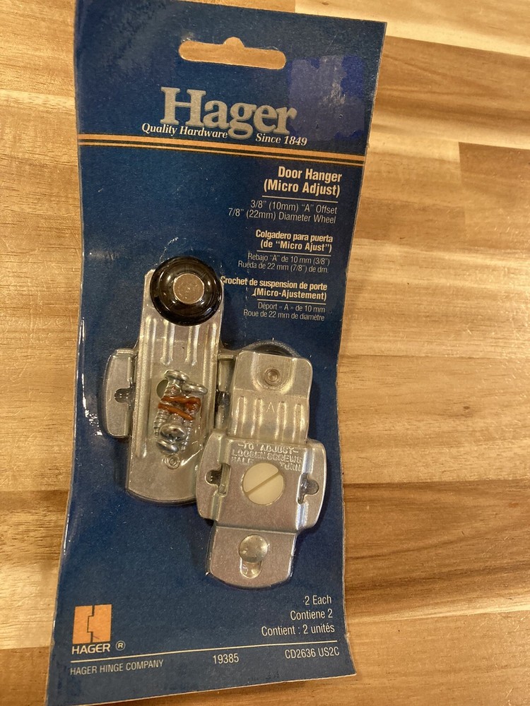 Hagar 3/8” “A” Offset Replacement Rollers for Bi-Passing Doors