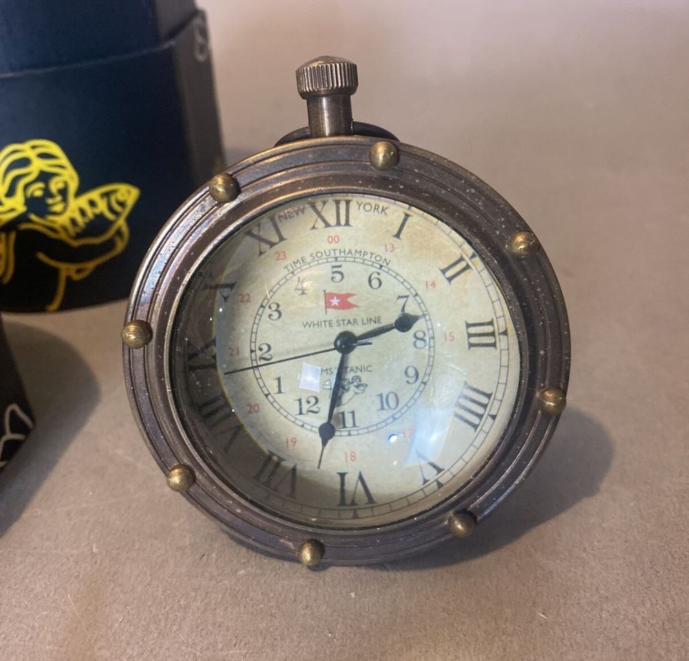 Eye Of Time Bronze Desk Clock