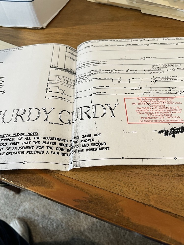 Hurdy Gurdy Pinball Schematic
