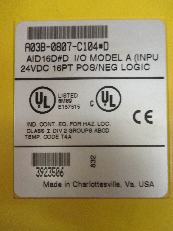 Fanuc A03B-0807-C104#D Input Module