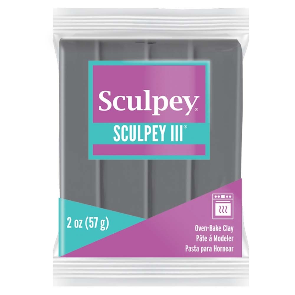 Sculpey III Polymer Clay 2oz Elephant Gray