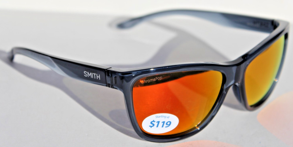 SMITH OPTICS Eclipse Sunglasses Blue Crystal/ChromaPop Orange Mirror NEW