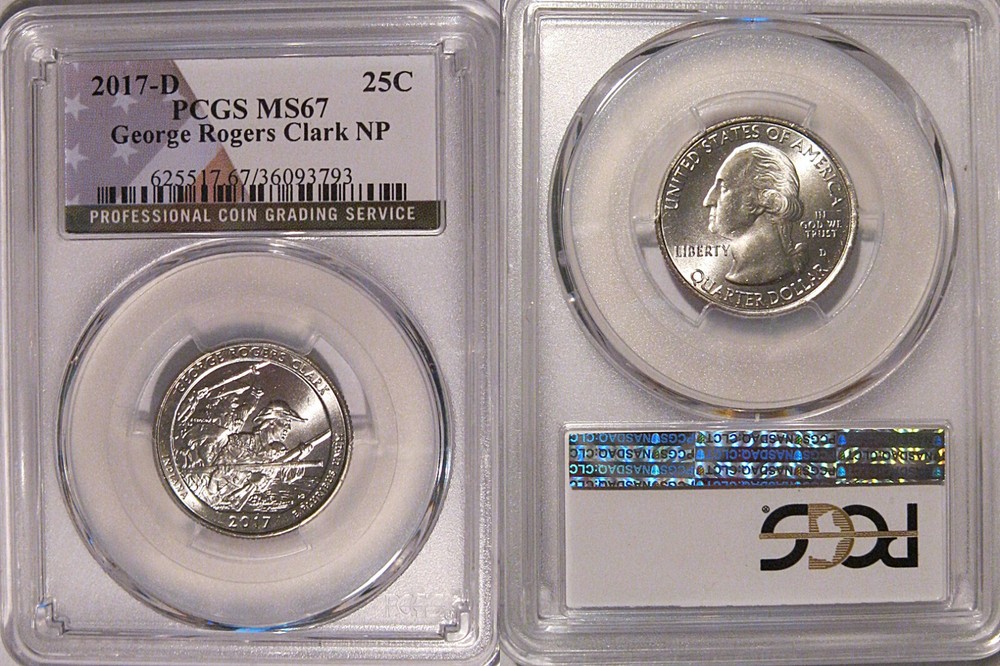 2017 D George Rogers Clark NP Quarter 25c PCGS MS67