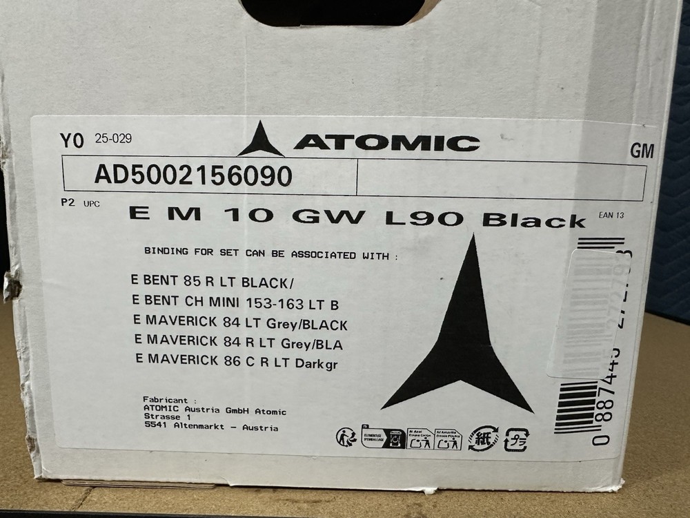 Atomic Stage 10 GW Bindings 2026 - Size L90