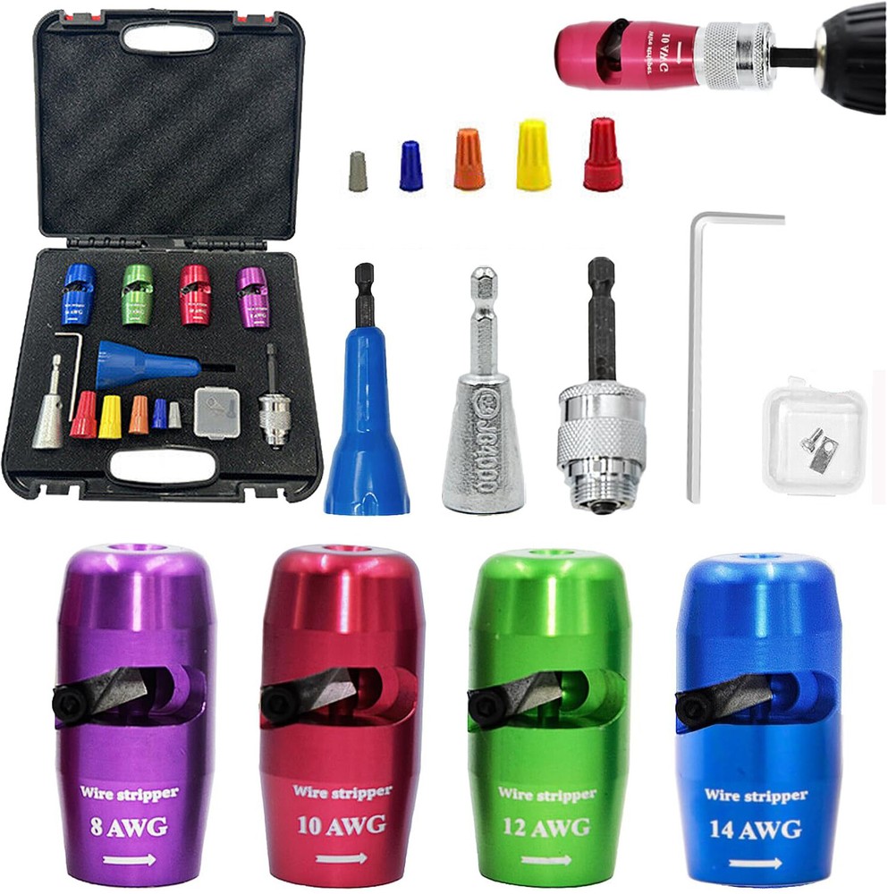 Wire Stripper for Drill Wire Stripping and Twisting Tool Upgrade Electrical