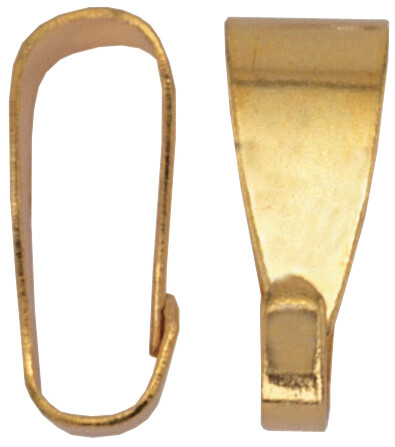 Pendant Bails Medium 10mm 15/Pkg Gold-Plated