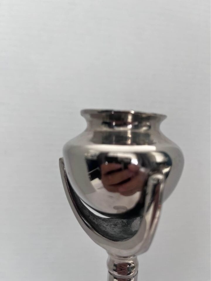 Art Nouveau Style Silver Plated Candlestick