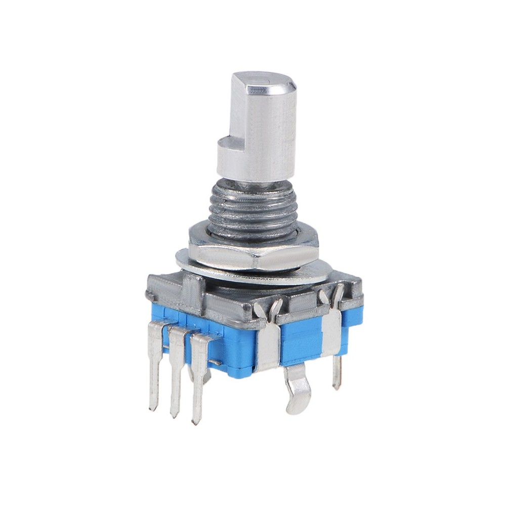 5pcs 360 Degree Rotary Encoder Code Switch Digital 7 Pins 15mm D-Shaft