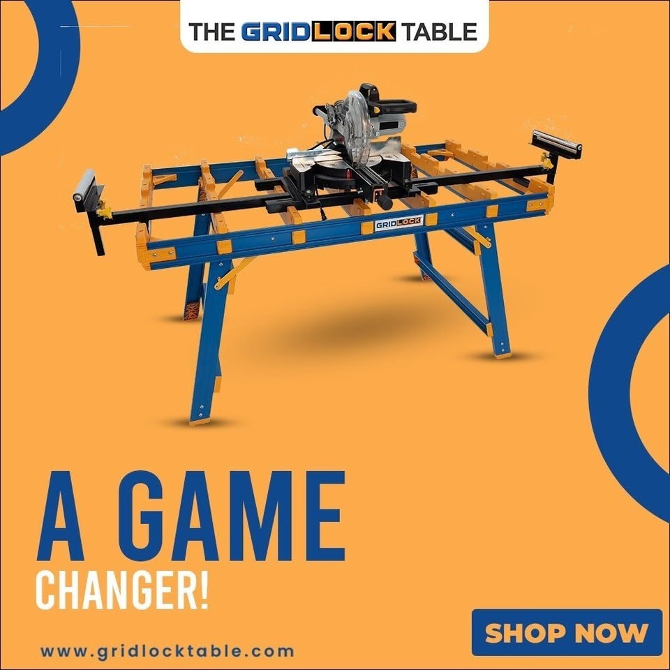 GRID LOCK Heavy Duty Work Bench Portable Clamp Table New