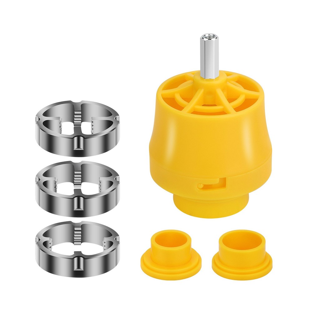 PVC Thread Maker Tool Pipe Threader with 3 Dies for Electric Drill NPT Standard