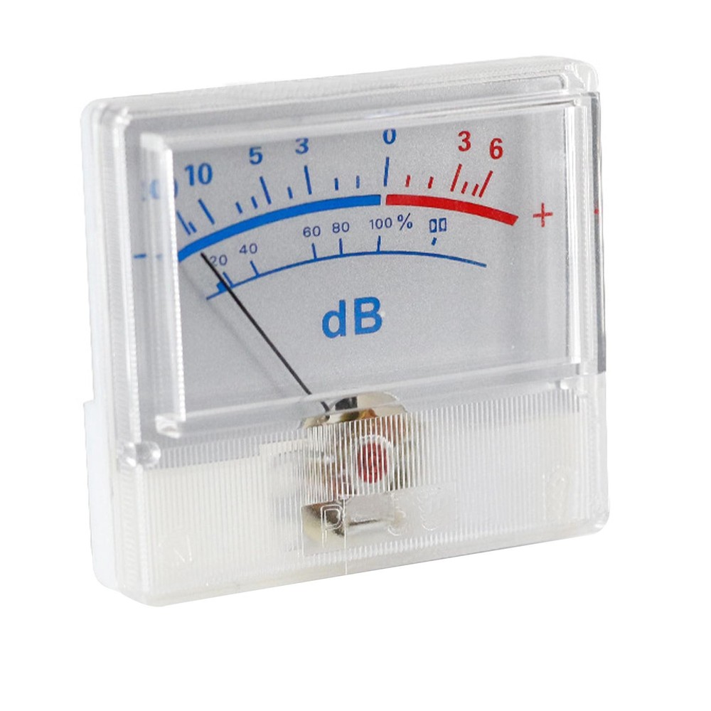 White Panel High-Precision Audio Power Amplifier VU Meter DB Level Header D