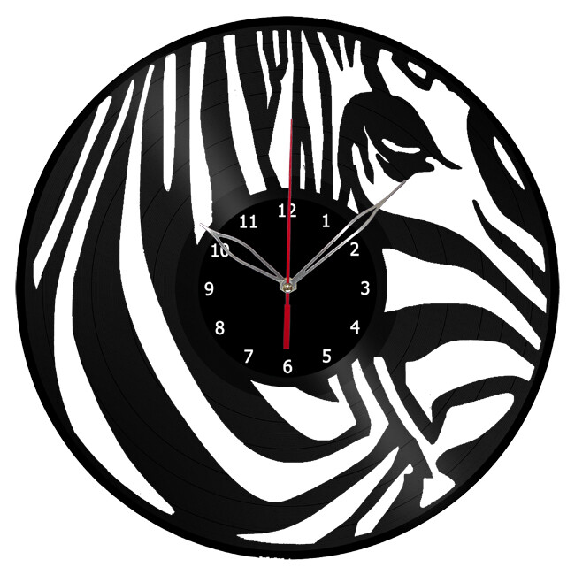 Vinyl Clock Zebra Wall Clock Unique Art Vinyl Record Wall Clock 354i