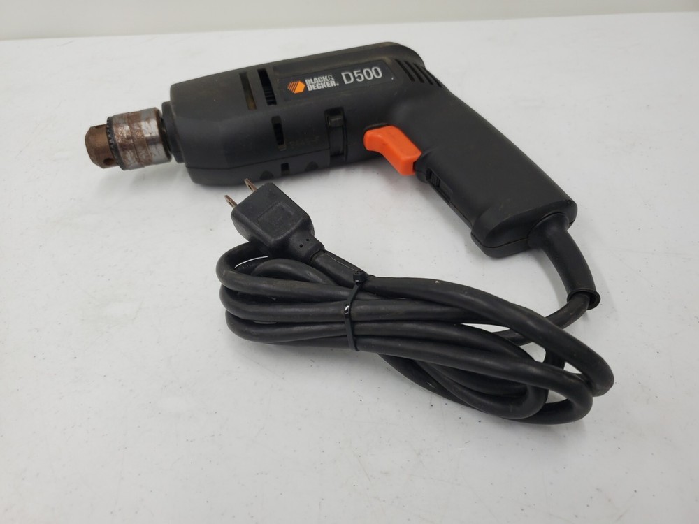 Black & Decker D500 3/8-in Single Speed Reversible Drill CORDED (DNT0426C DD1)