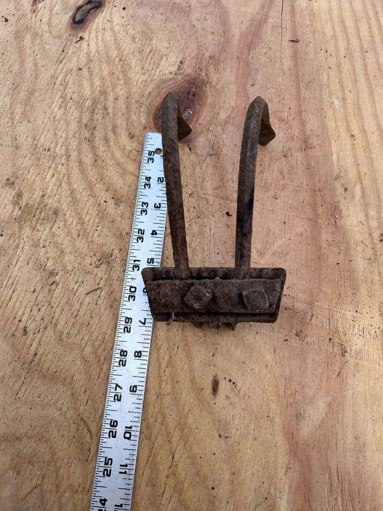 Cultivator Rake Head 2 THINES Rusty Rustic no handle Original Vintage Primitive