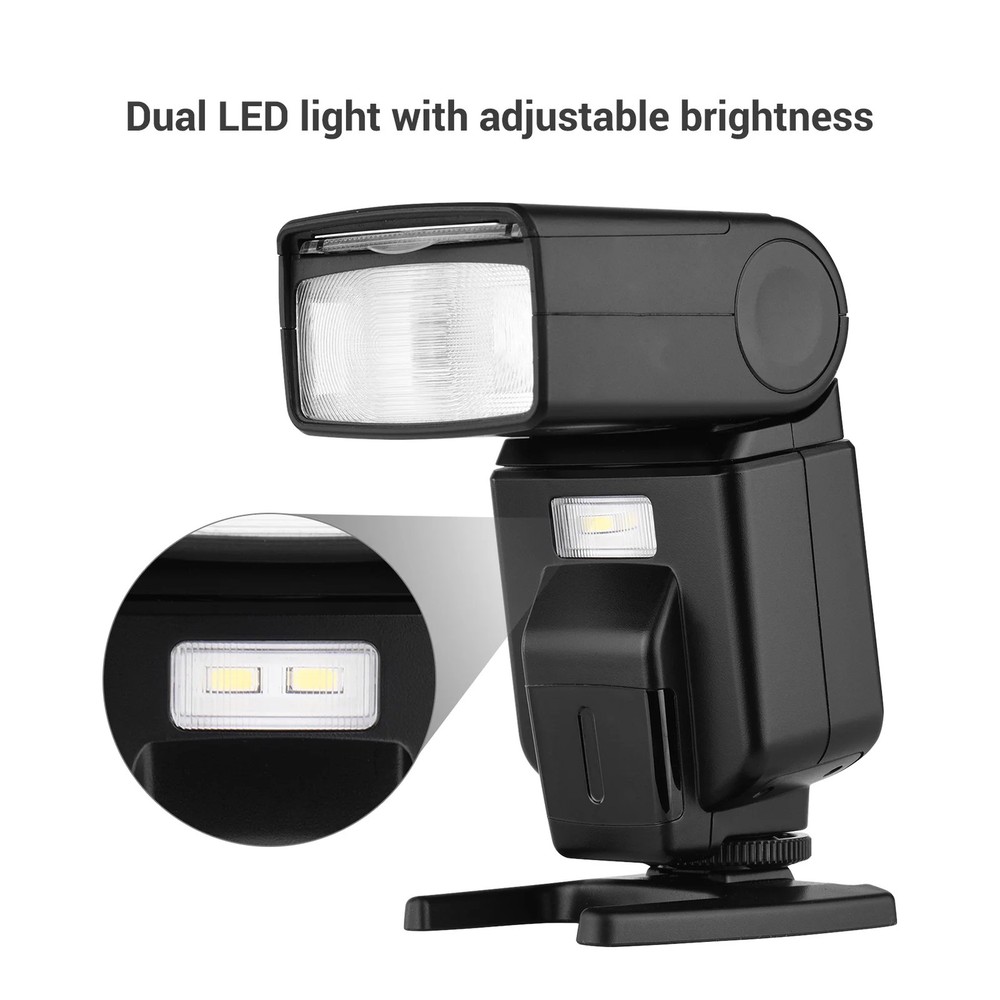 Andoer Universal Flash Speedlite GN40 Adjustable LED Fill Light On-camera Flash