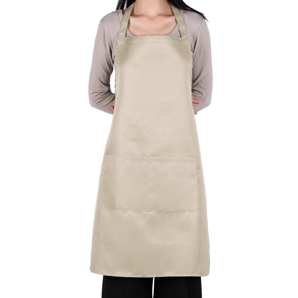 Bib Aprons- Mixed Color Apron with 2 Pockets, for Kitchen Cooking Restaurant ...