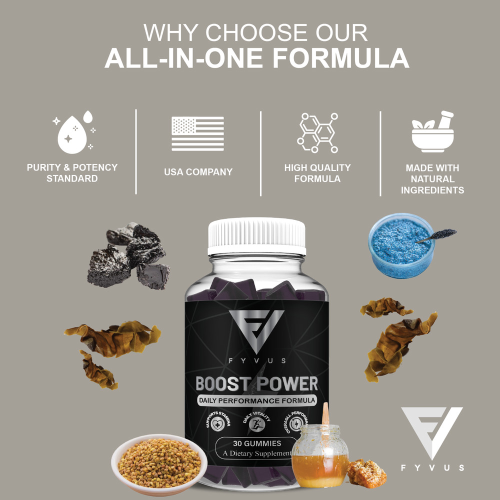 Boost Power Gummies, Boost Power Male Performance Gummy (30 Gummies)
