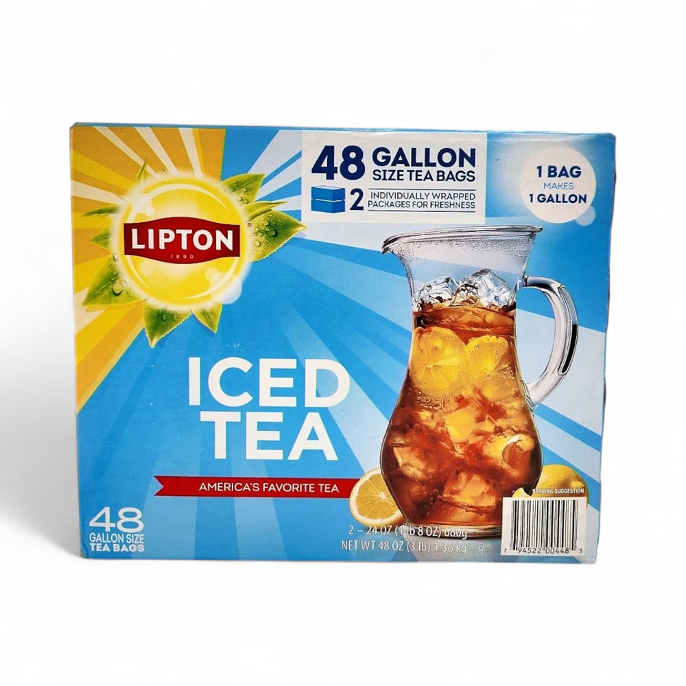 Lipton Iced Tea, Gallon Size Tea Bags - 48 Count