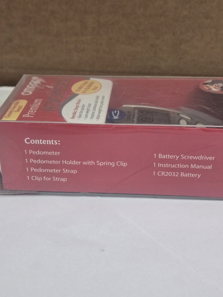 Omron Premium Pocket Pedometer Dual Sensor Tech SEALED 2004