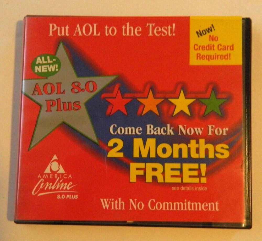Vintage AOL America Online Internet Connection Trial CD. Unused.