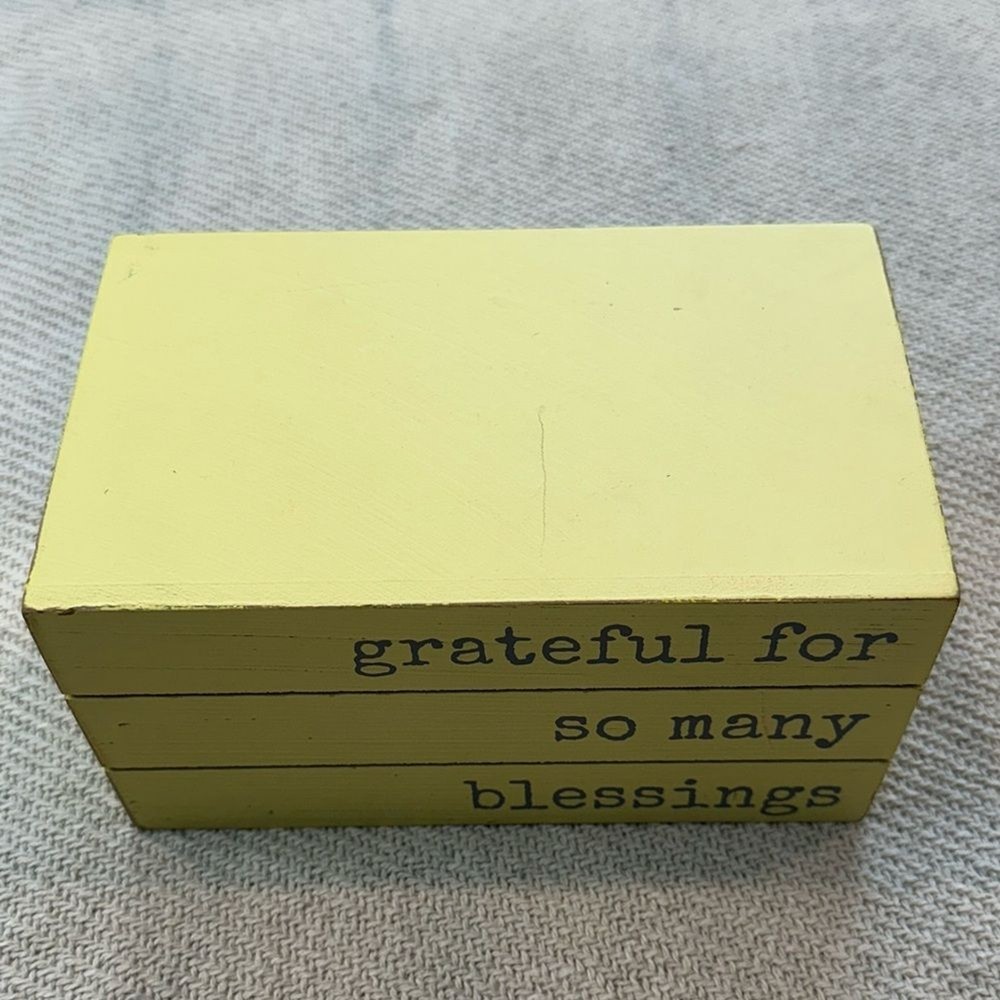 Grateful For So Many Blessings Rustic Home Decor Accent Tabletop House Modern