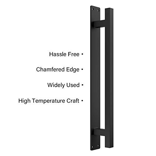 12” Rustic Barn Door Handle for Sliding Door, Heavy Duty Barn Door Pull,