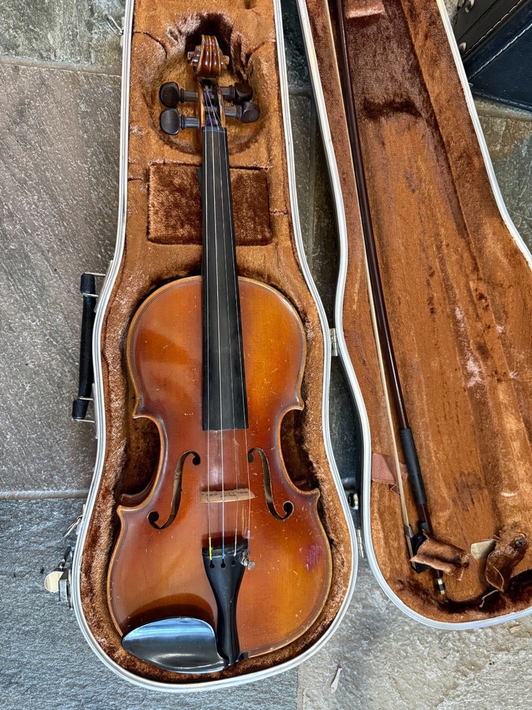 German 3/4 size Violin with case. E. R. Pfrezschner brand