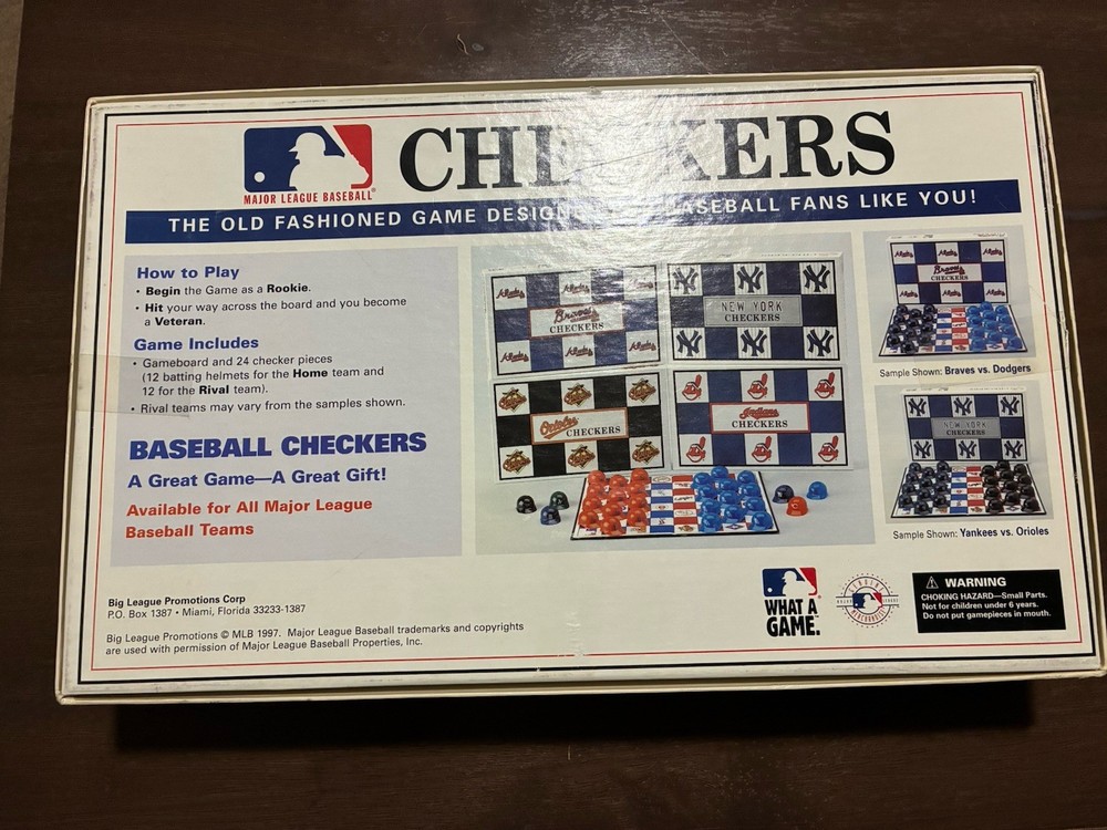 Mariners Checker Set 1997 Vs Orioles