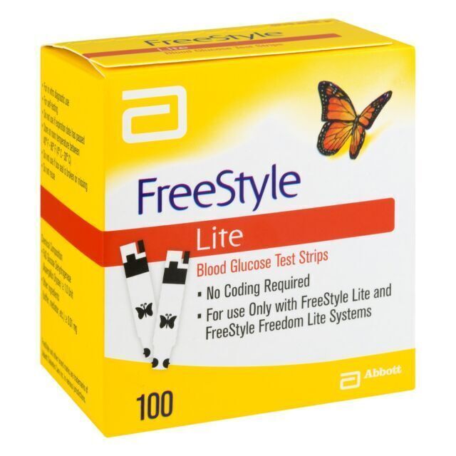 Freestyle Lite Blood Glucose Test Strips - (2) 100 Count boxes