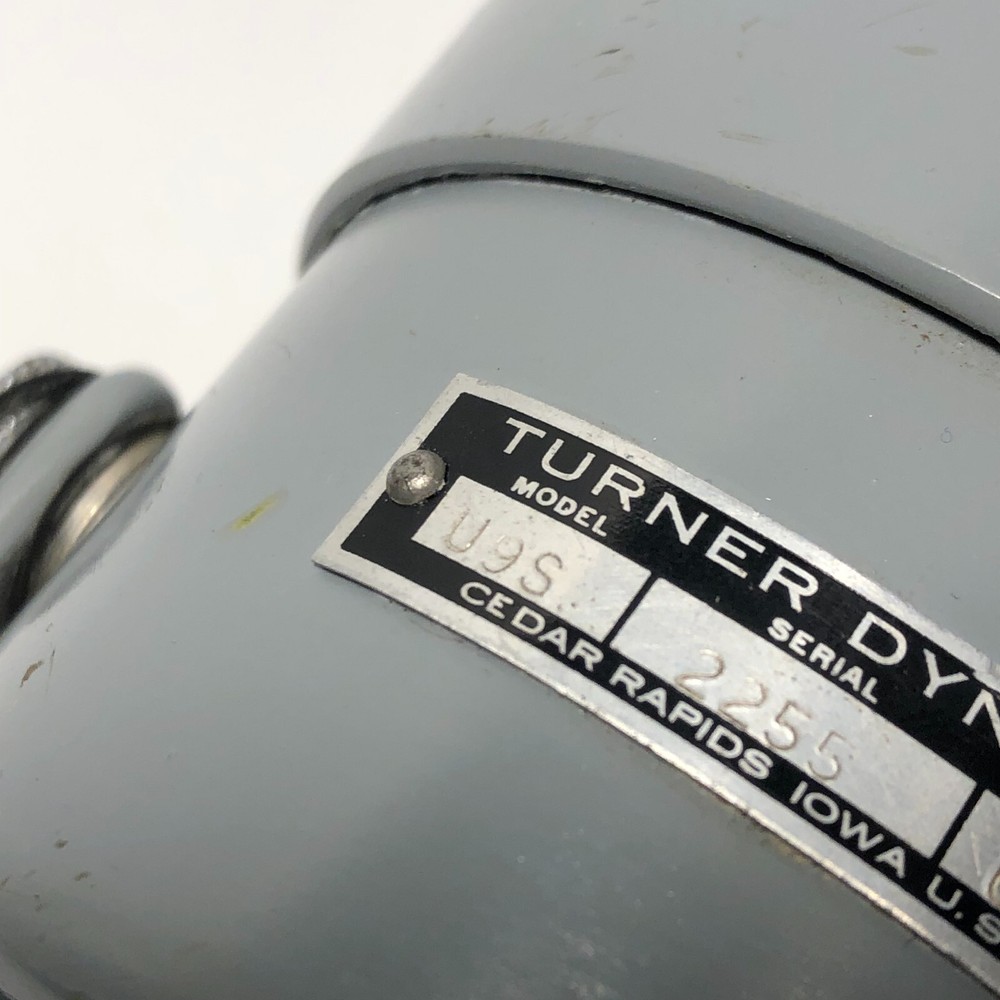 Vintage TURNER DYNAMIC Microphone U9S Tested Working