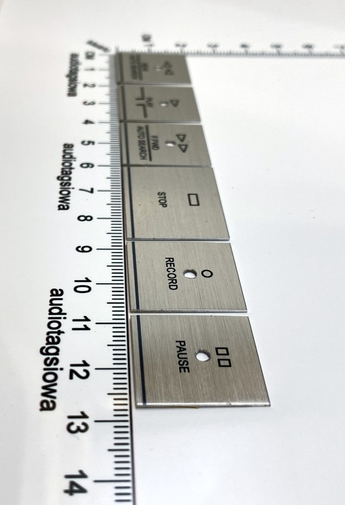 Harman Kardon Cassette Function Button Labels Custom Made Set CD391 CD491