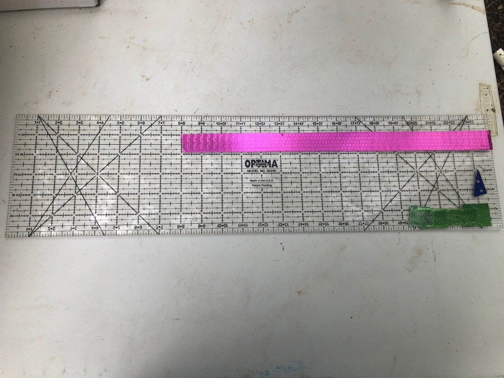 Vtg Optima Quilt Square Plastic Rectangle Grid