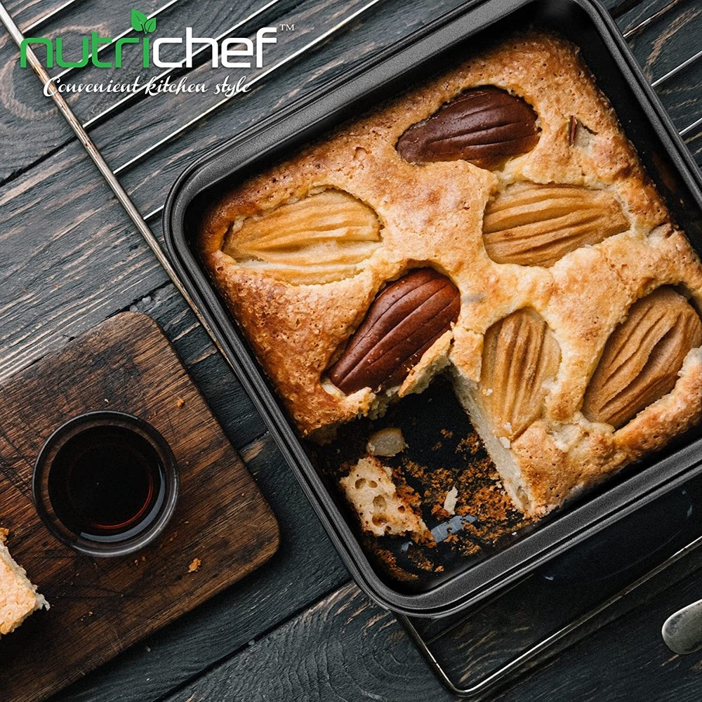 Nutrichef BKNCBS10CAKEP Square Cake Pan