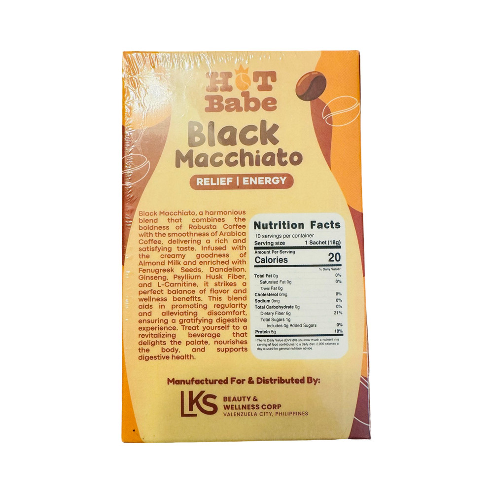 Hot Babe Black Macchiato, 10 Sachets