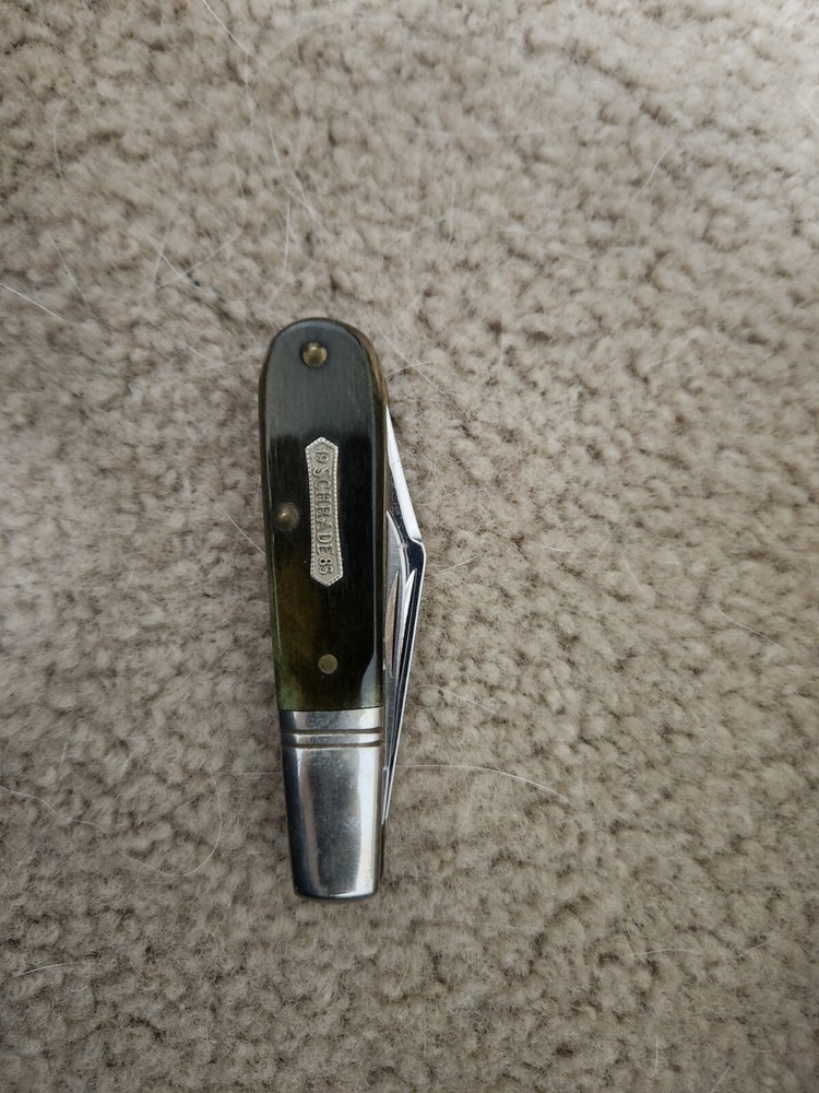 Shrade 1983 USA Everlasting Sharp Multi-Blade folding knife with Wood Handle