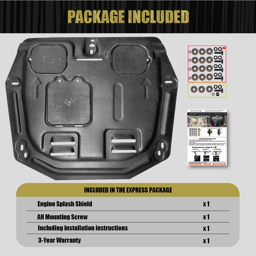 Engine Splash Guard For Honda CR-V 2007-2014 Under Engine Shield Cover Board