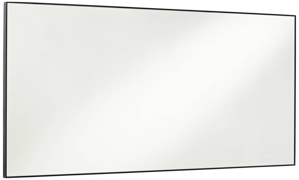 Aryn Matte Black 20" x 42 1/4" Rectangular Wall Mirrors Set of 2