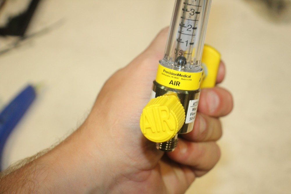 Precision Medical Air Chrome Flowmeter 1MFA-AIR