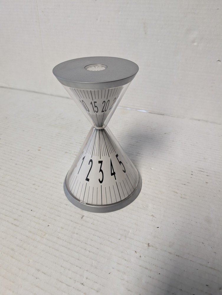 Hourglass Kitchen Timer 60 Minute Silver Cone Mechanical Retro Desktop Timer
