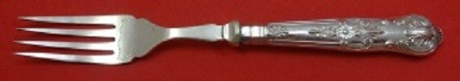 Queens by C H Beaston Sterling Silver Fish Fork 7 1/2"