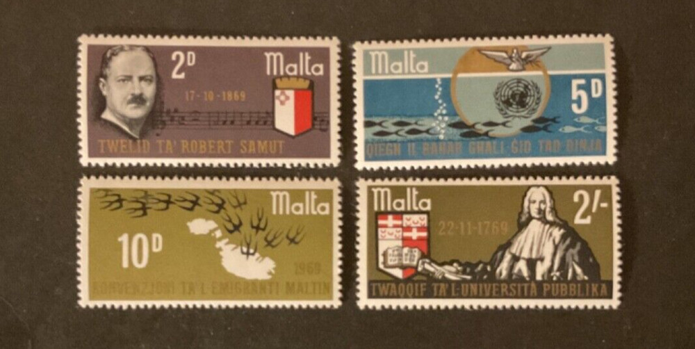 Malta Scott #400-3 never hinged