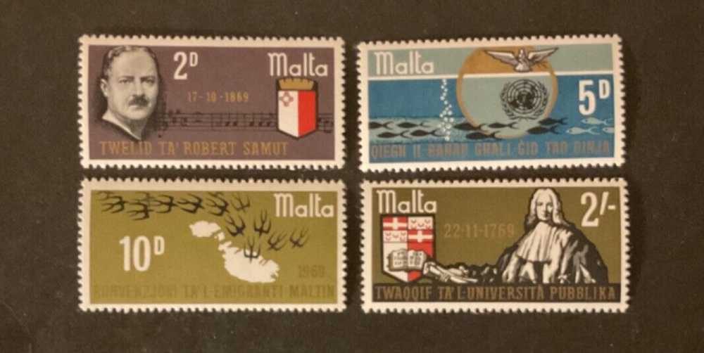 Malta Scott #400-3 never hinged