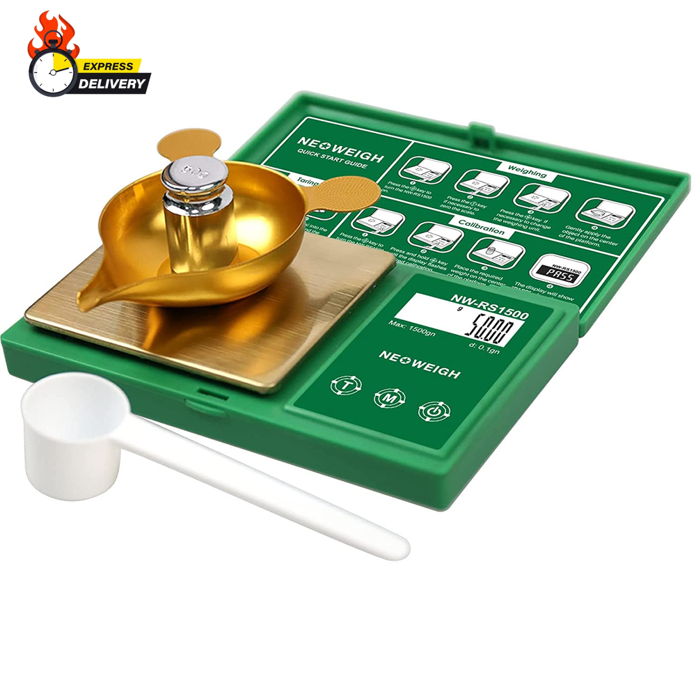 Reloading Scale, Powder Scale for Reloading, 1500 Grains X 0.1 Gn, Digital Powde