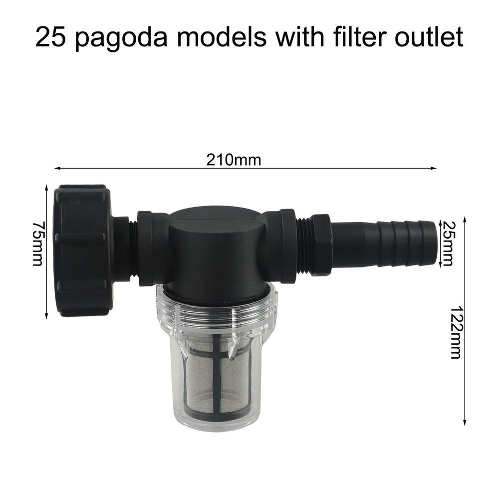 User Friendly IBC Rain Filter Hose Connector with Detachable Filter Element