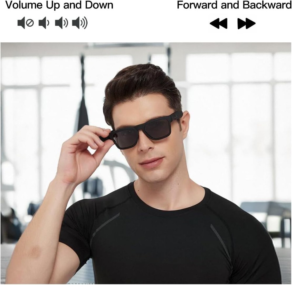 Unisex Polarized Sunglasses with Voice Control & Bluetooth Speaker - OhO Style