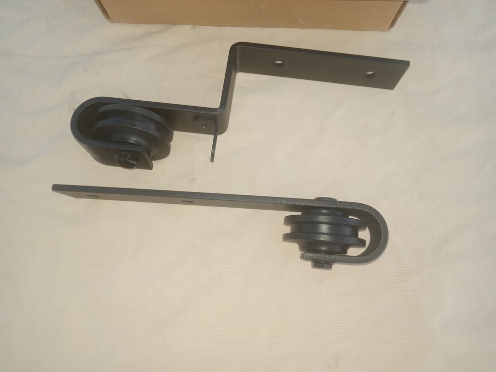 Barn Door Hardware Roller Pair Offset Overlap