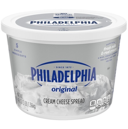 PHILADELPHIA Cream Cheese Spread, Original, 48 oz