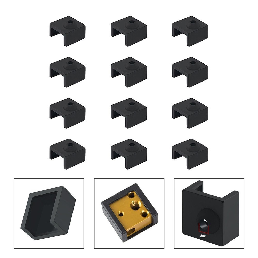 Nozzle Shielding Solution Pack of 12 High Temp Resistant Silicone Covers