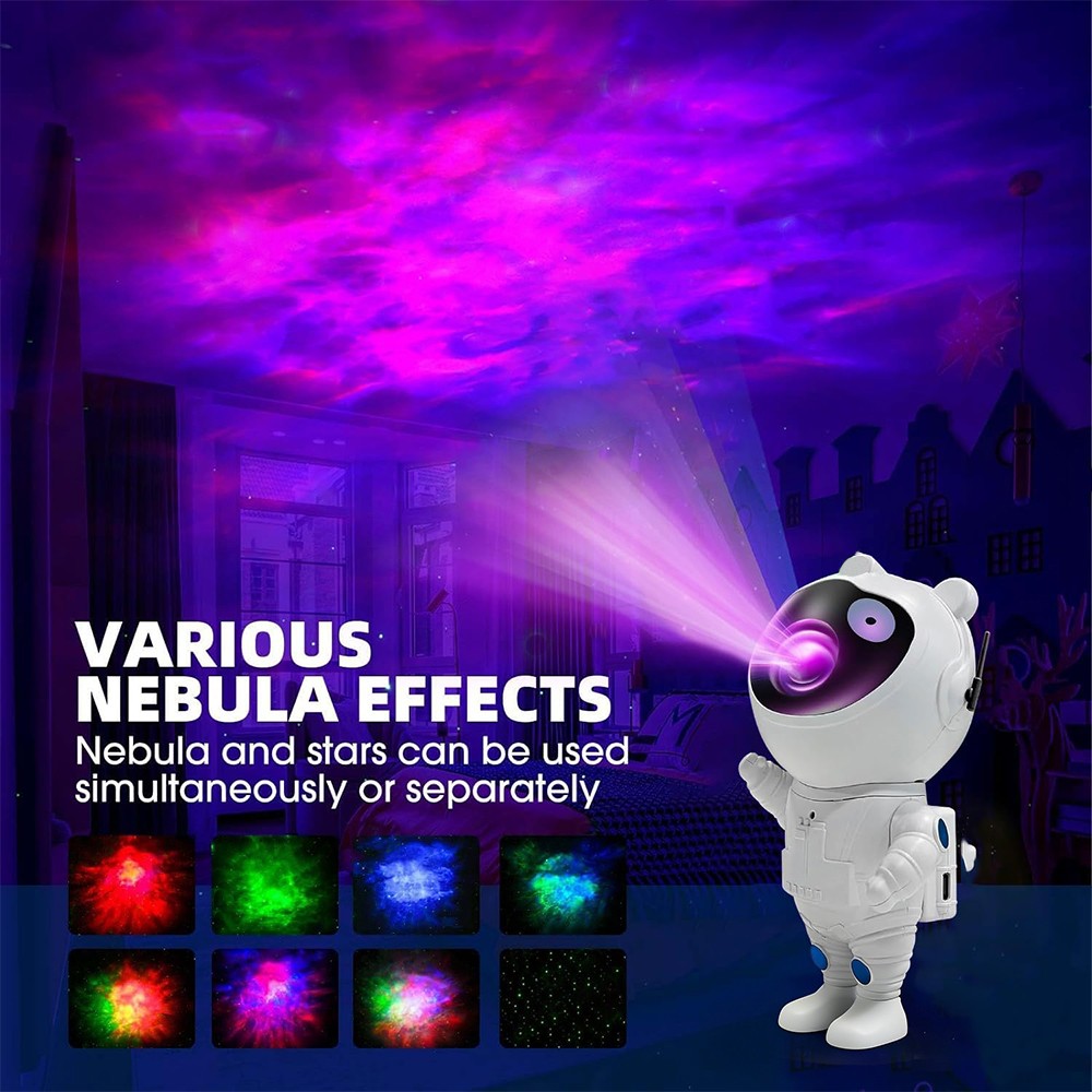 Astronaut Star Projector Galaxy Night Light 360°Adjustable with Timer and Remote