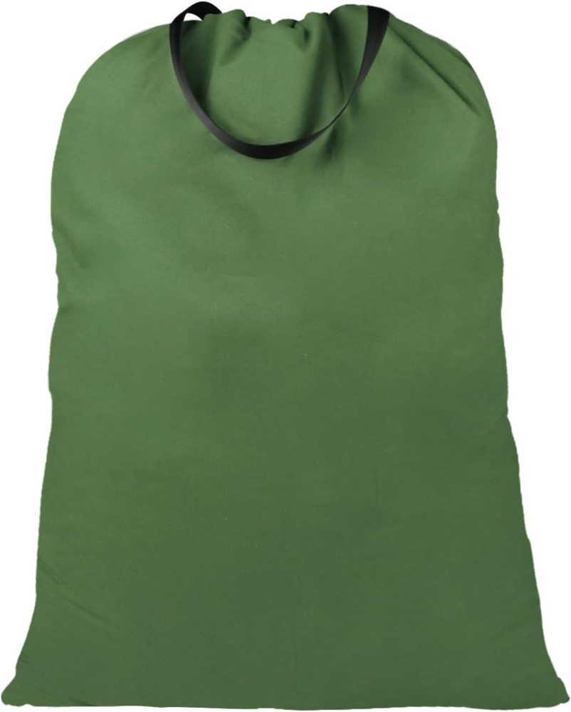 Extra Large Canvas Laundry Bags with Handles & Drawstring Closure, Heavy Duty Te